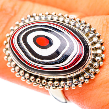 Fordite Rings handcrafted by Ana Silver Co - RING117000