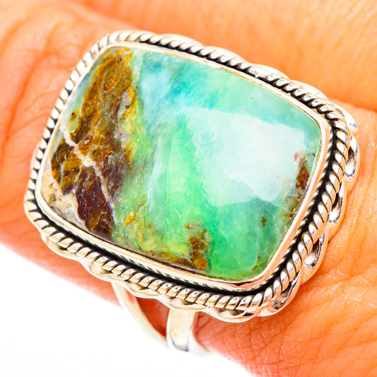 Peruvian Opal Rings handcrafted by Ana Silver Co - RING117021