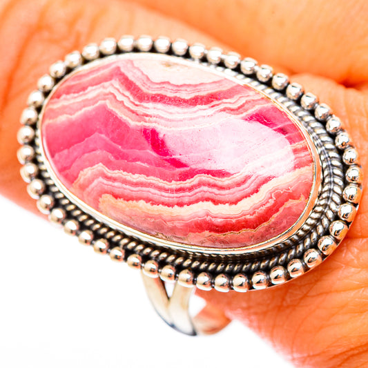 Rhodochrosite Rings handcrafted by Ana Silver Co - RING117026