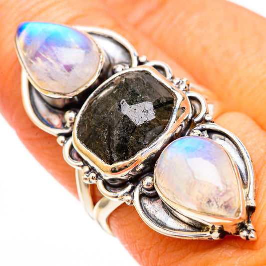 Tourmalinated Quartz Rings handcrafted by Ana Silver Co - RING117032