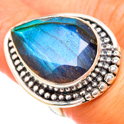 Labradorite Rings handcrafted by Ana Silver Co - RING117043