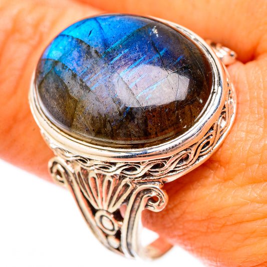 Labradorite Rings handcrafted by Ana Silver Co - RING117048