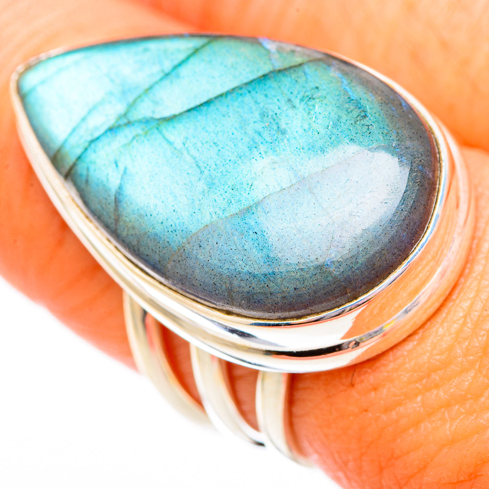 Labradorite Rings handcrafted by Ana Silver Co - RING117054