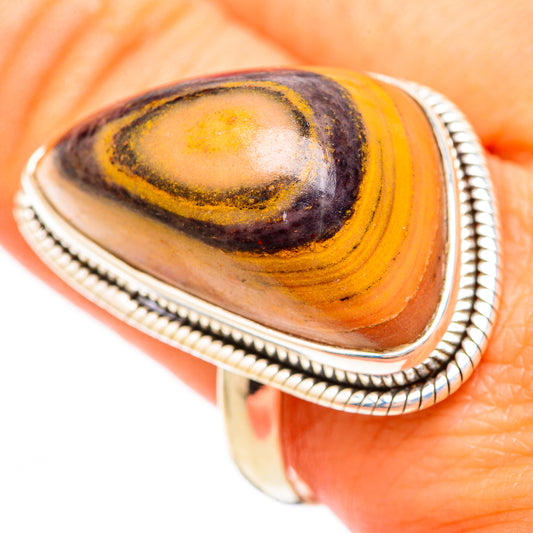Bumble Bee Jasper Rings handcrafted by Ana Silver Co - RING117057