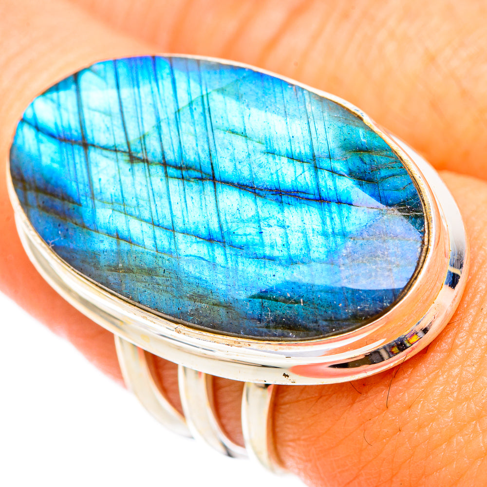 Labradorite Rings handcrafted by Ana Silver Co - RING117071