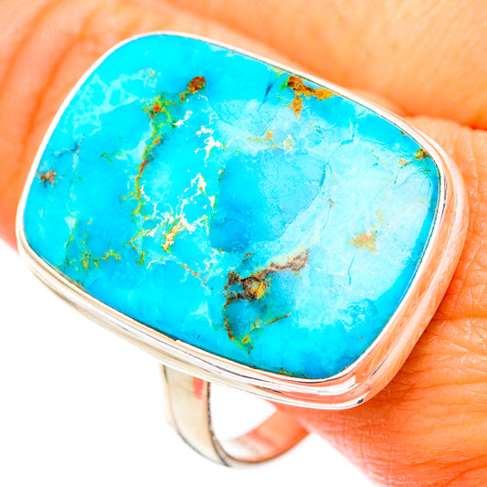 Peruvian Chrysocolla Rings handcrafted by Ana Silver Co - RING117080