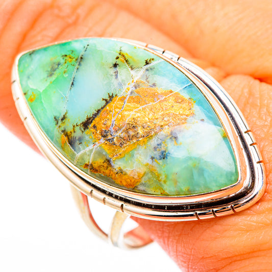 Peruvian Opal Rings handcrafted by Ana Silver Co - RING117082