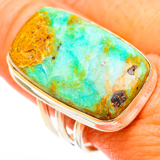 Peruvian Opal Rings handcrafted by Ana Silver Co - RING117083