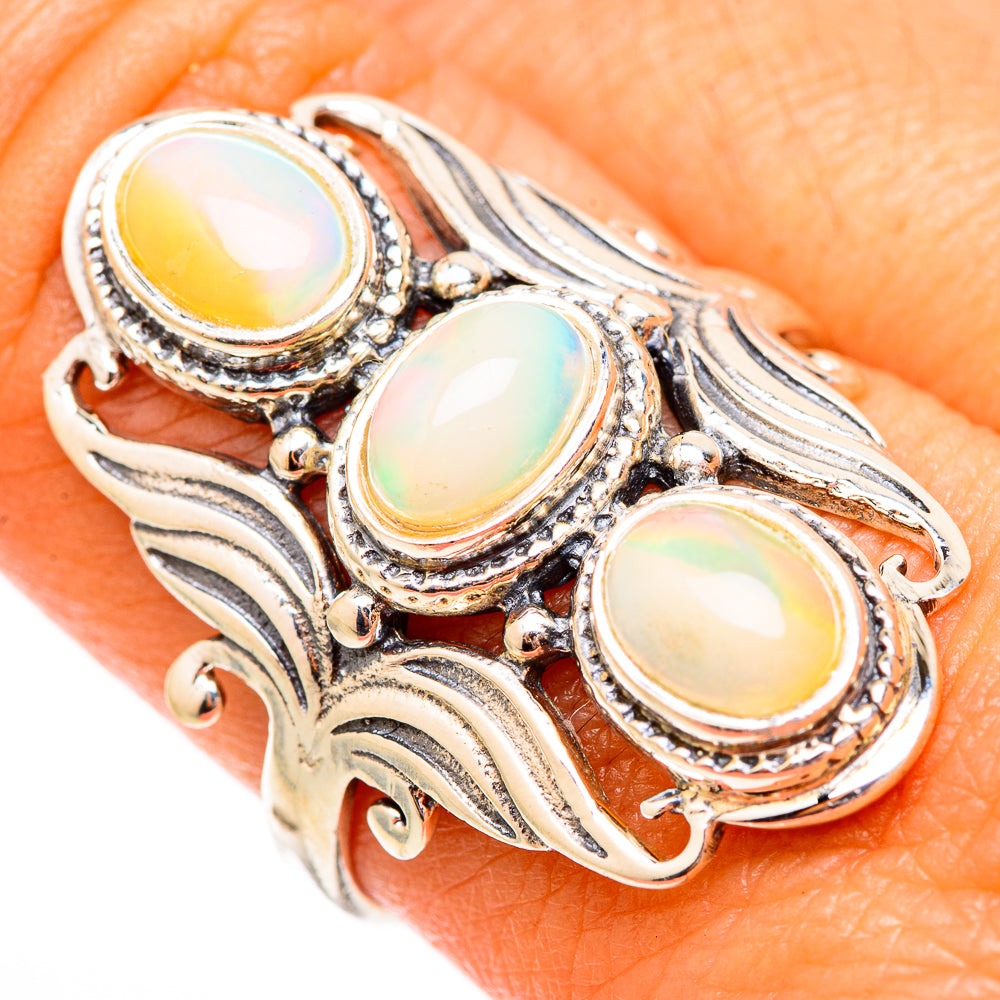 Ethiopian Opal Rings handcrafted by Ana Silver Co - RING117099