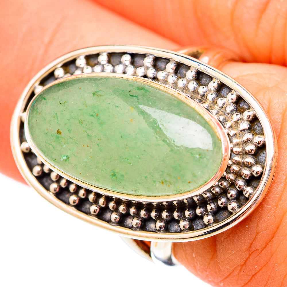 Prehnite Rings handcrafted by Ana Silver Co - RING117109