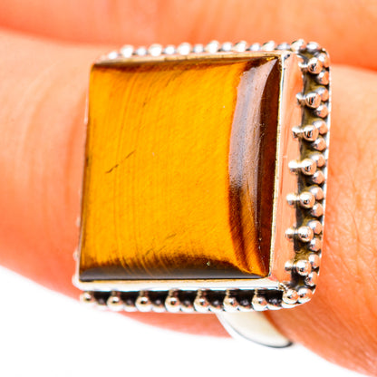 Tiger Eye Rings handcrafted by Ana Silver Co - RING117112
