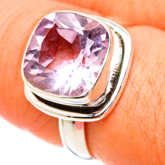 Pink Amethyst Rings handcrafted by Ana Silver Co - RING117121