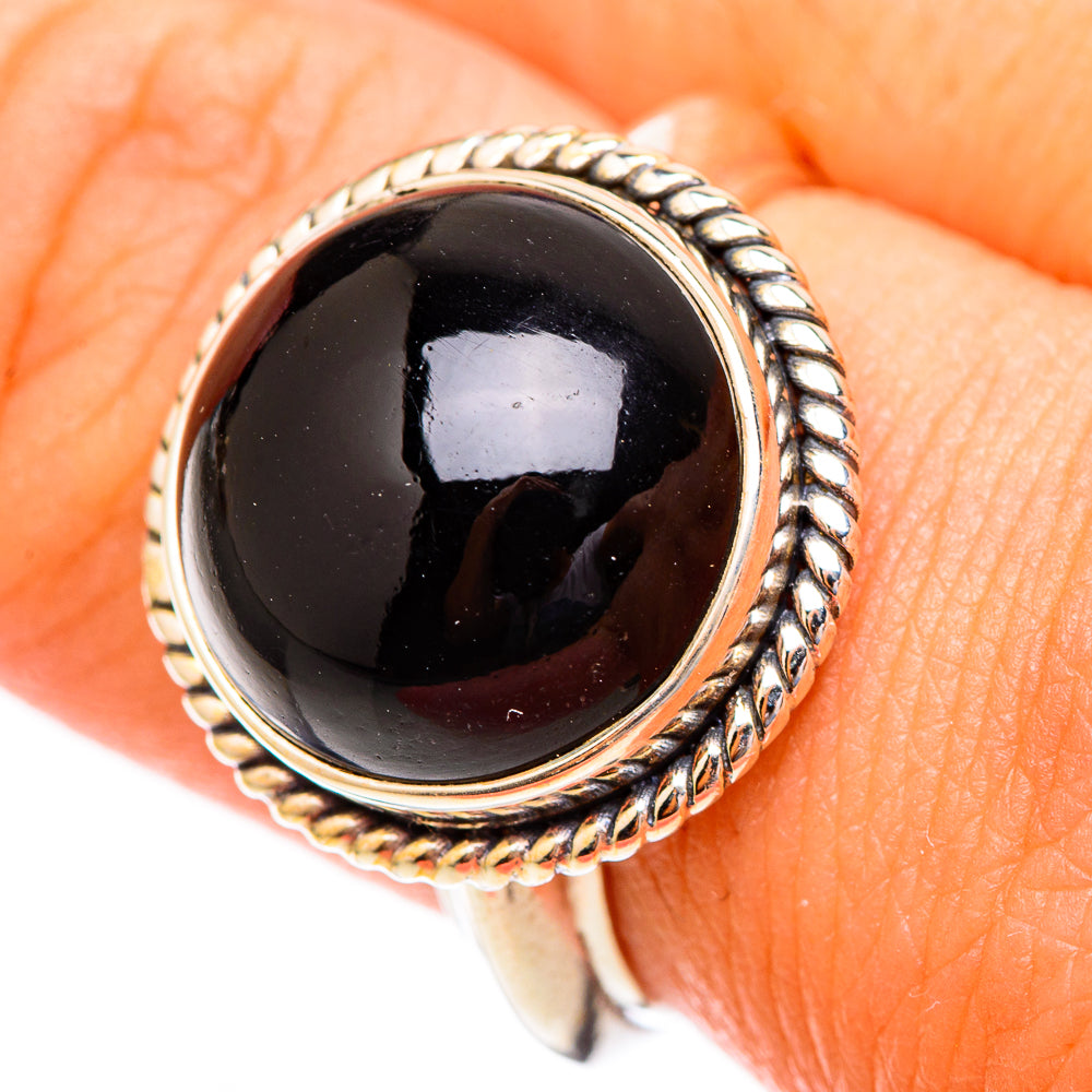 Black Onyx Rings handcrafted by Ana Silver Co - RING117123