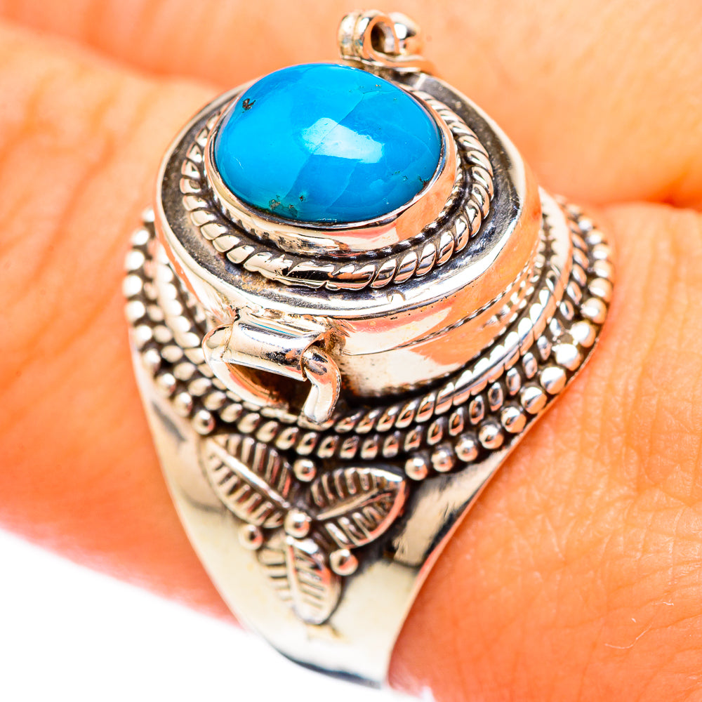 Tibetan Turquoise Rings handcrafted by Ana Silver Co - RING117134