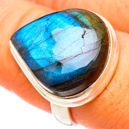 Labradorite Rings handcrafted by Ana Silver Co - RING117137