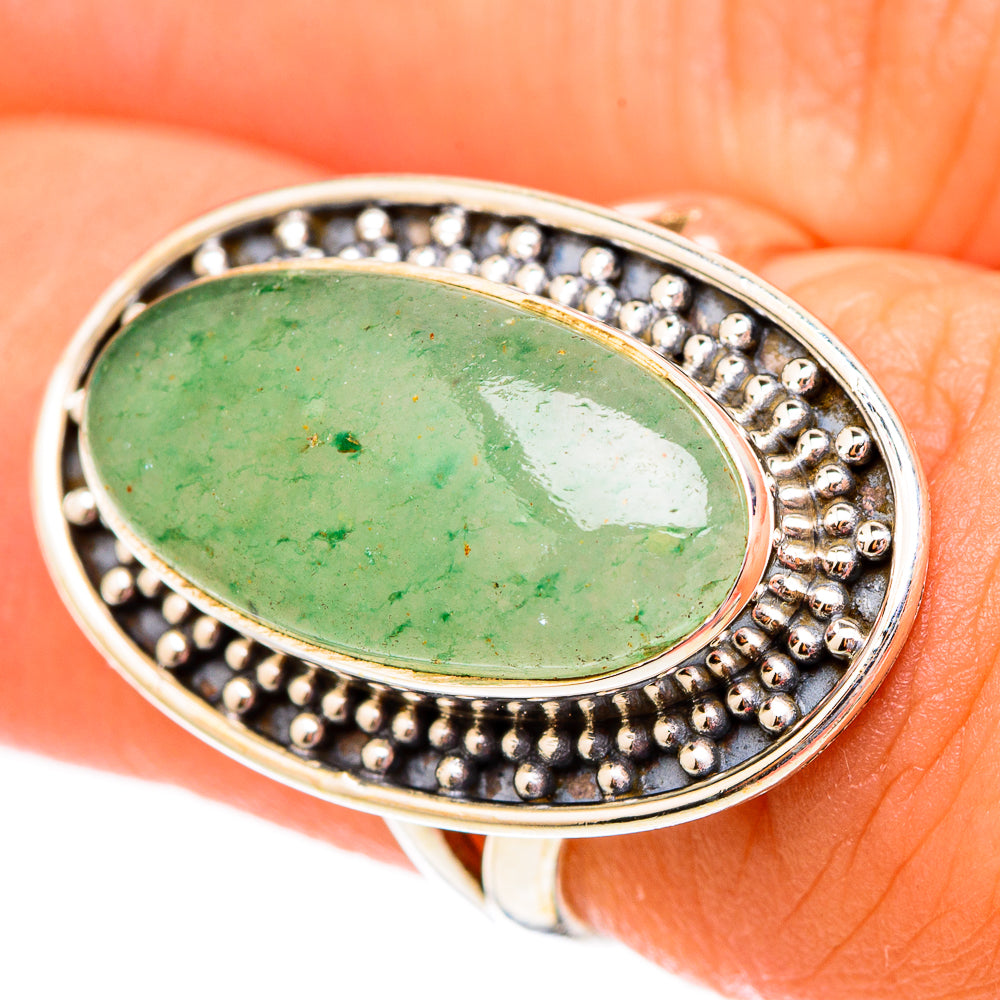 Prehnite Rings handcrafted by Ana Silver Co - RING117138