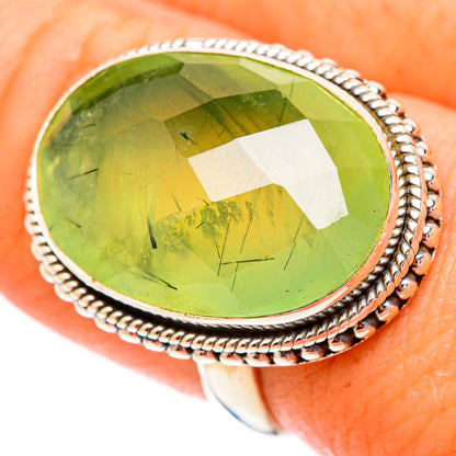Prehnite Rings handcrafted by Ana Silver Co - RING117139