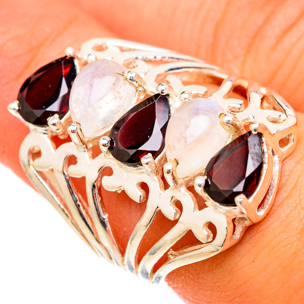 Garnet Rings handcrafted by Ana Silver Co - RING117143