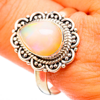 Ethiopian Opal Rings handcrafted by Ana Silver Co - RING117157