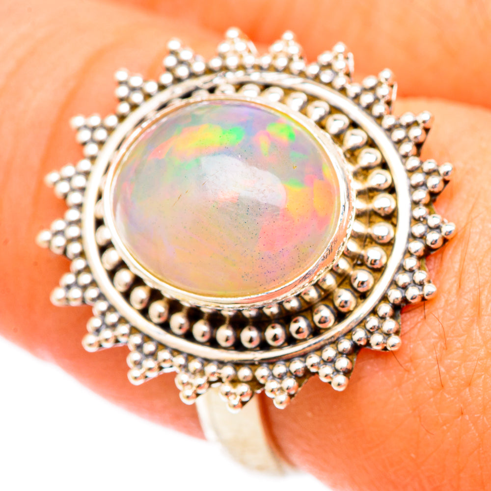 Ethiopian Opal Rings handcrafted by Ana Silver Co - RING117158