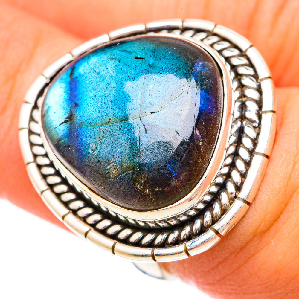 Labradorite Rings handcrafted by Ana Silver Co - RING117160