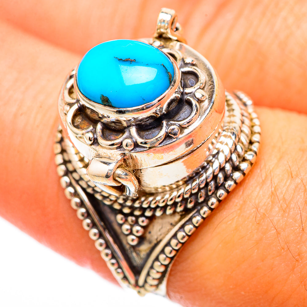 Tibetan Turquoise Rings handcrafted by Ana Silver Co - RING117162