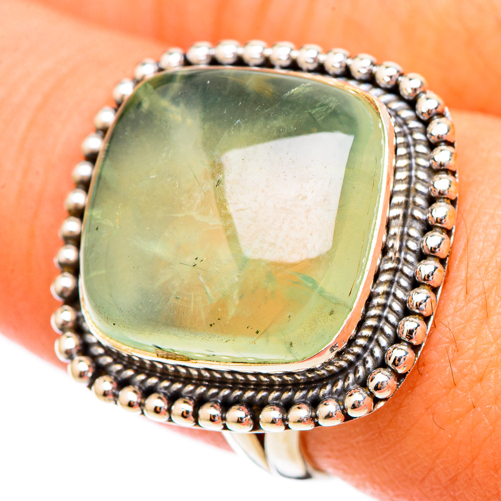Prehnite Rings handcrafted by Ana Silver Co - RING117167