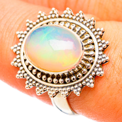 Ethiopian Opal Rings handcrafted by Ana Silver Co - RING117175