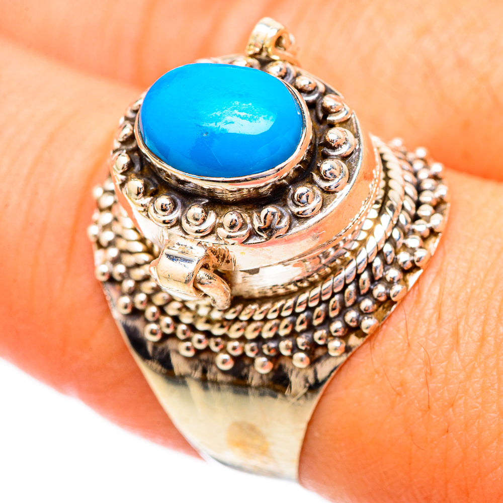 Sleeping Beauty Turquoise Rings handcrafted by Ana Silver Co - RING117176
