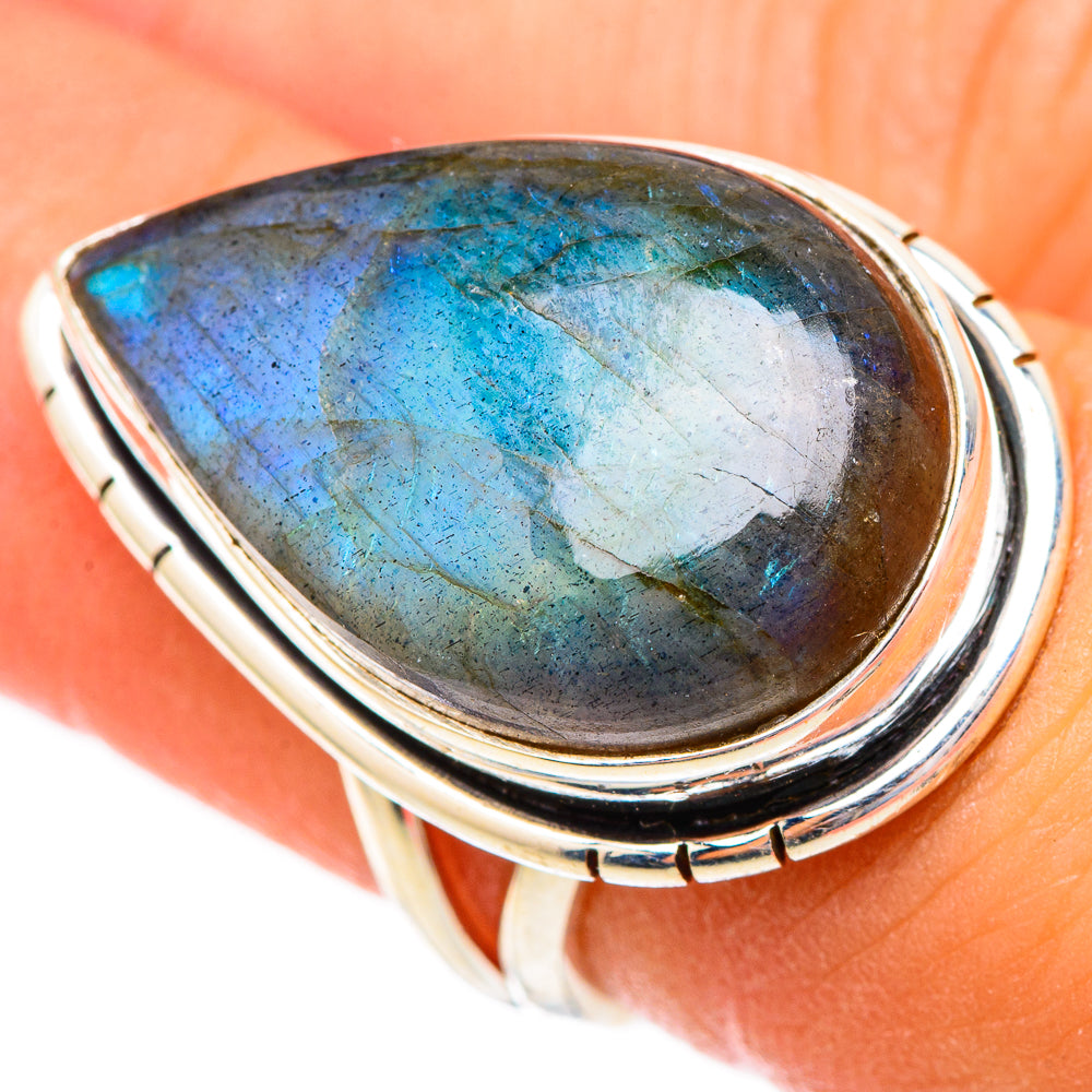 Labradorite Rings handcrafted by Ana Silver Co - RING117177
