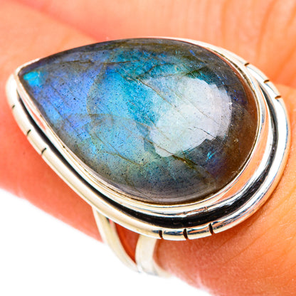 Labradorite Rings handcrafted by Ana Silver Co - RING117177