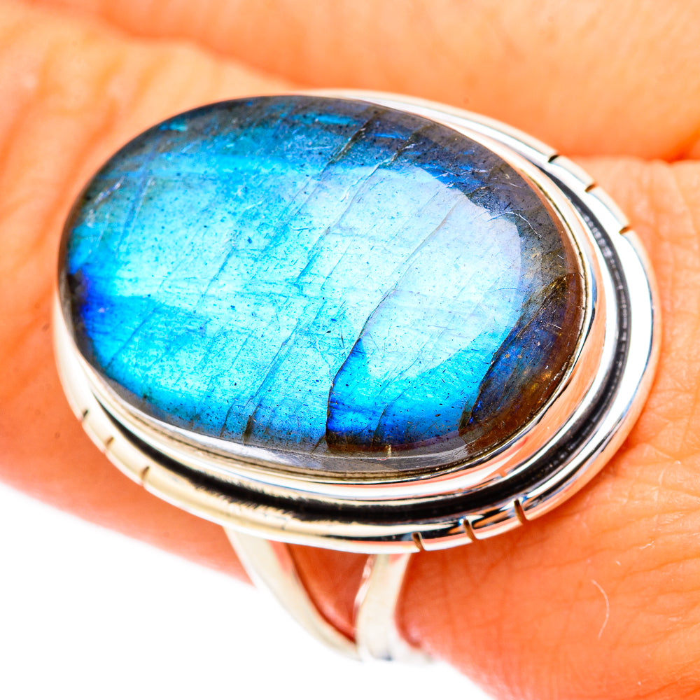 Labradorite Rings handcrafted by Ana Silver Co - RING117181