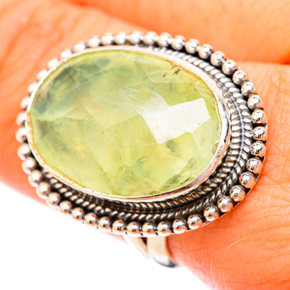 Prehnite Rings handcrafted by Ana Silver Co - RING117182