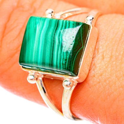 Malachite Rings handcrafted by Ana Silver Co - RING117183