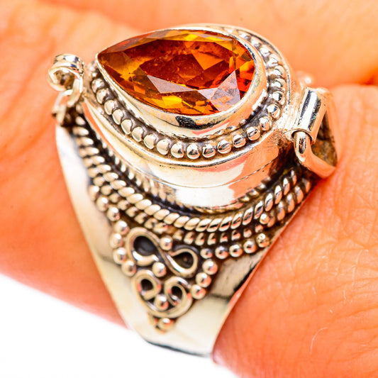 Mandarin Citrine Rings handcrafted by Ana Silver Co - RING117185