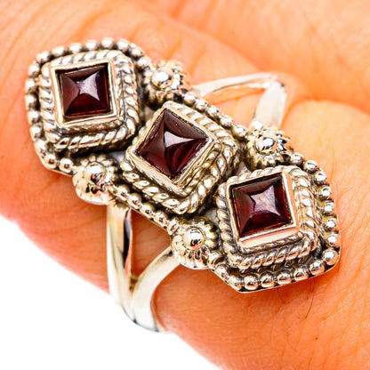Garnet Rings handcrafted by Ana Silver Co - RING117186