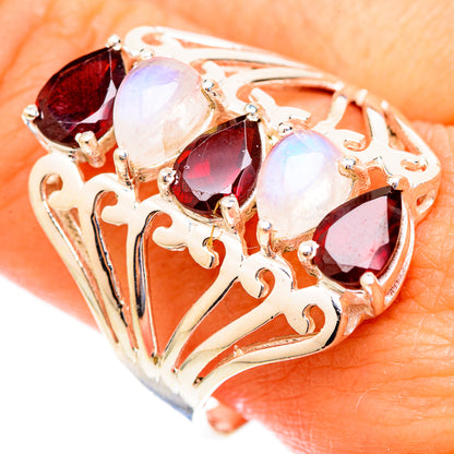 Garnet Rings handcrafted by Ana Silver Co - RING117187