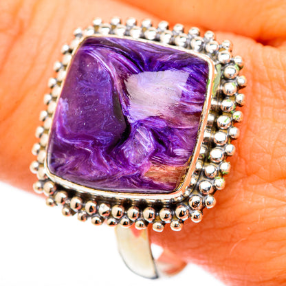 Charoite Rings handcrafted by Ana Silver Co - RING117188