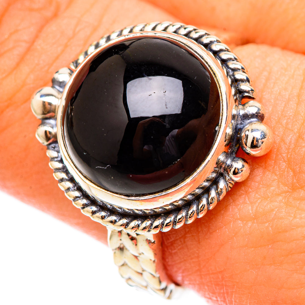 Black Onyx Rings handcrafted by Ana Silver Co - RING117193