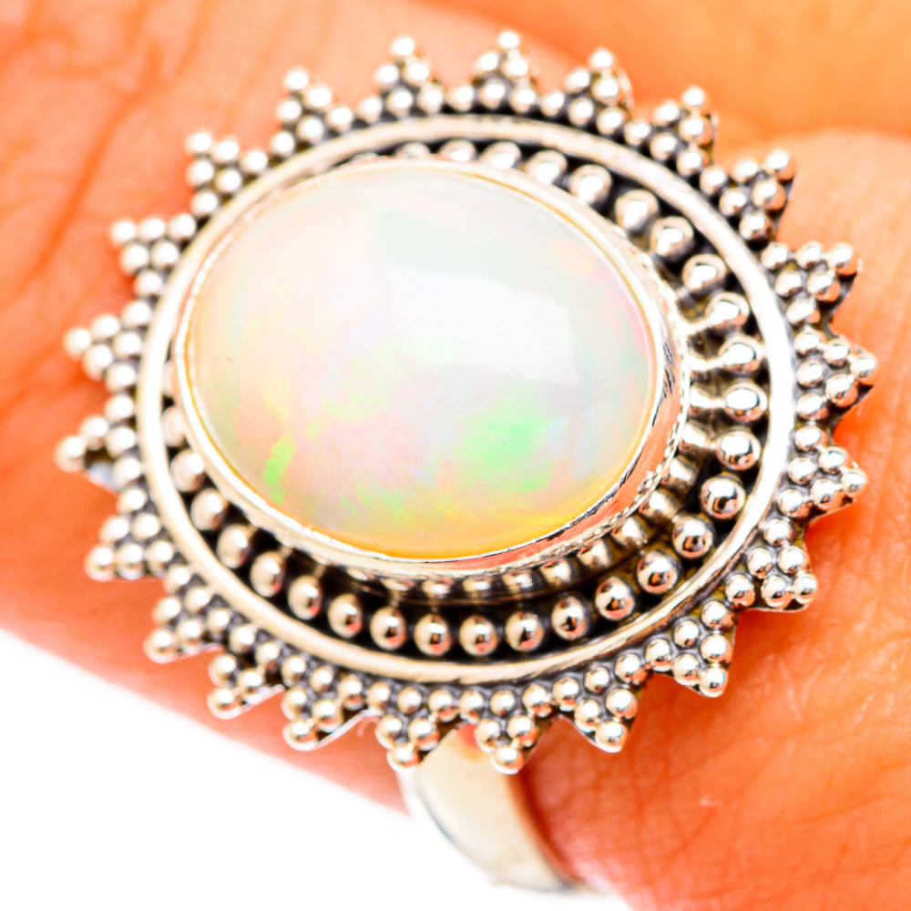 Ethiopian Opal Rings handcrafted by Ana Silver Co - RING117200