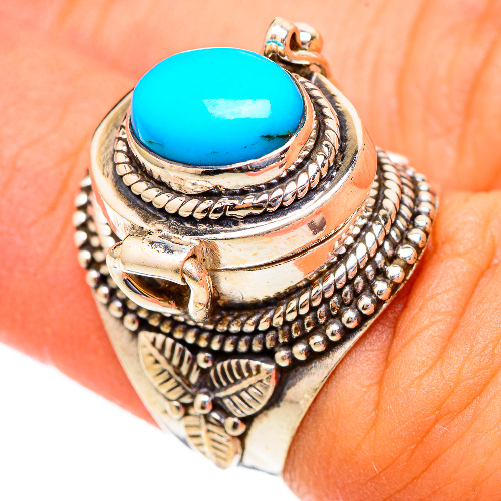 Sleeping Beauty Turquoise Rings handcrafted by Ana Silver Co - RING117202