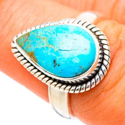 Chrysocolla Rings handcrafted by Ana Silver Co - RING117206