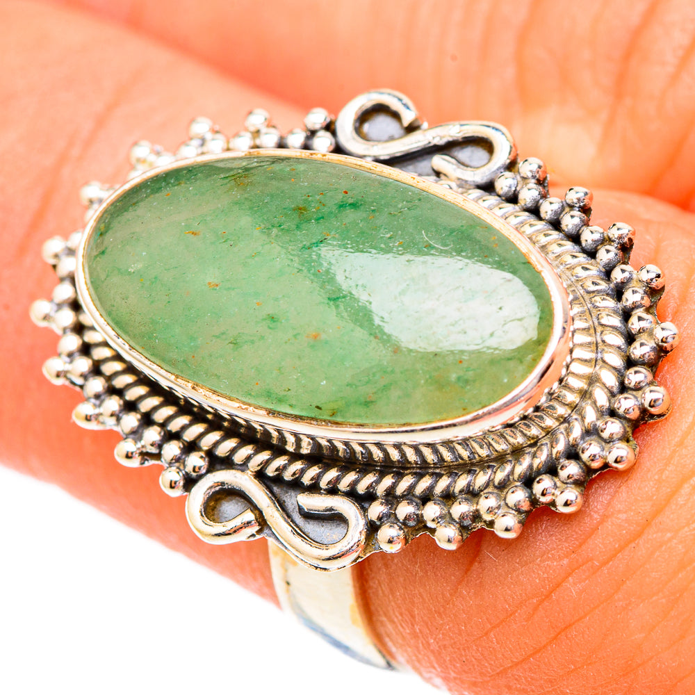 Prehnite Rings handcrafted by Ana Silver Co - RING117209