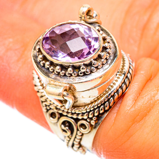 Pink Amethyst Rings handcrafted by Ana Silver Co - RING117214