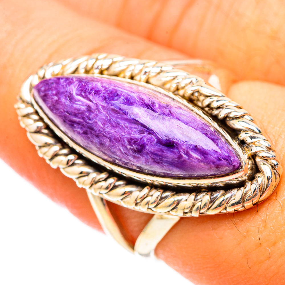 Charoite Rings handcrafted by Ana Silver Co - RING117215