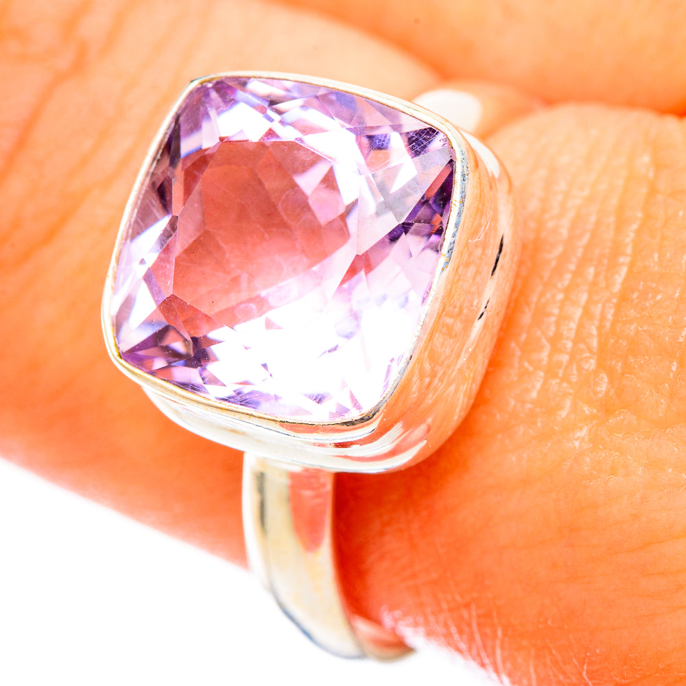 Pink Amethyst Rings handcrafted by Ana Silver Co - RING117217