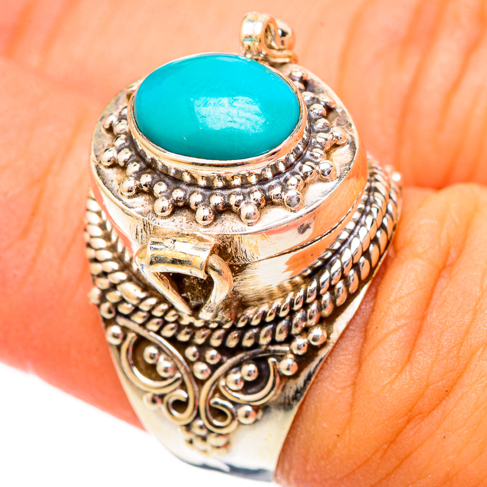 Sleeping Beauty Turquoise Rings handcrafted by Ana Silver Co - RING117233