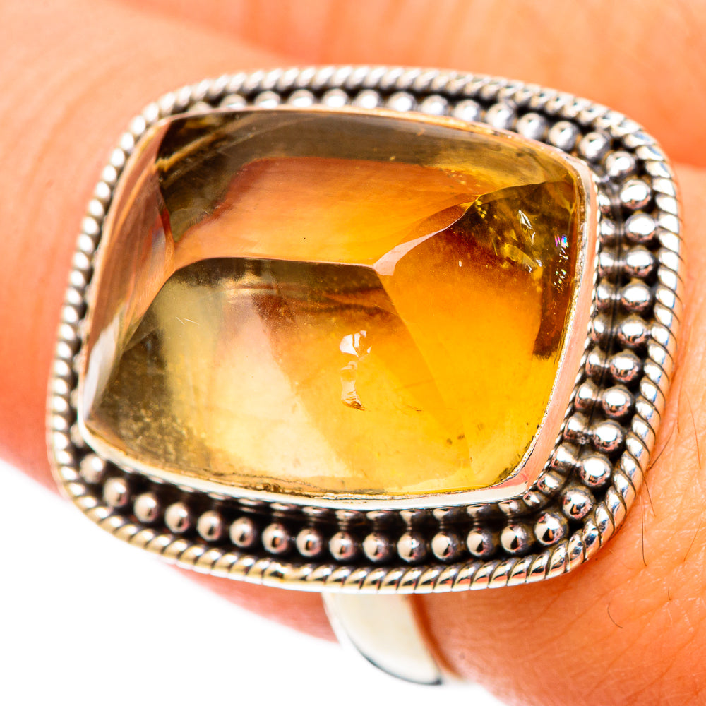 Citrine Rings handcrafted by Ana Silver Co - RING117239