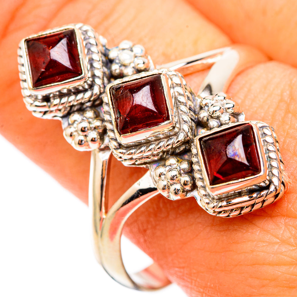 Garnet Rings handcrafted by Ana Silver Co - RING117241