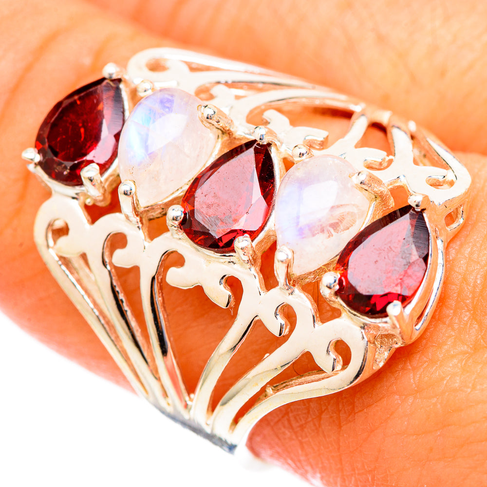 Garnet Rings handcrafted by Ana Silver Co - RING117242